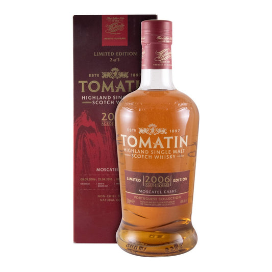 Tomatin 15 Year Old Portuguese Collection Moscatel Casks Limited Edition Single Malt Scotch Whisky 700ml 46% ABV