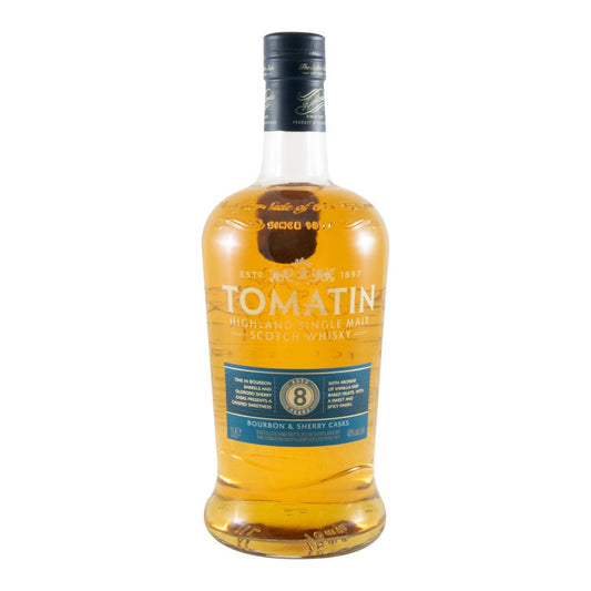 Tomatin 8 Year Old Bourbon & Sherry Casks Single Malt Scotch Whisky 1L 40% ABV