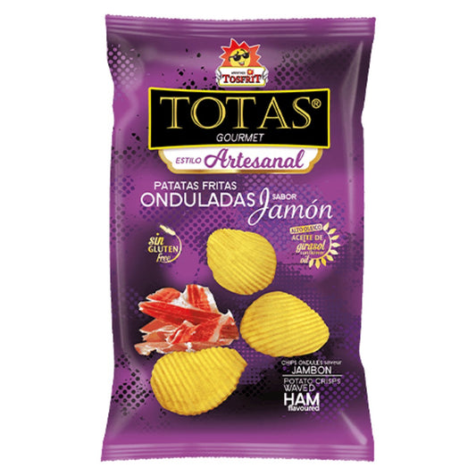 Tosfrit Totas Ham Flavour Wavy Crisps 45g
