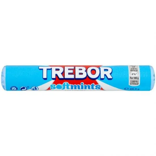 Rolo de hortelã suave Trebor 41g