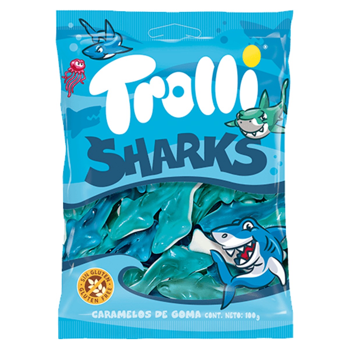 Trolli Glossy Sharks Gummies 100g