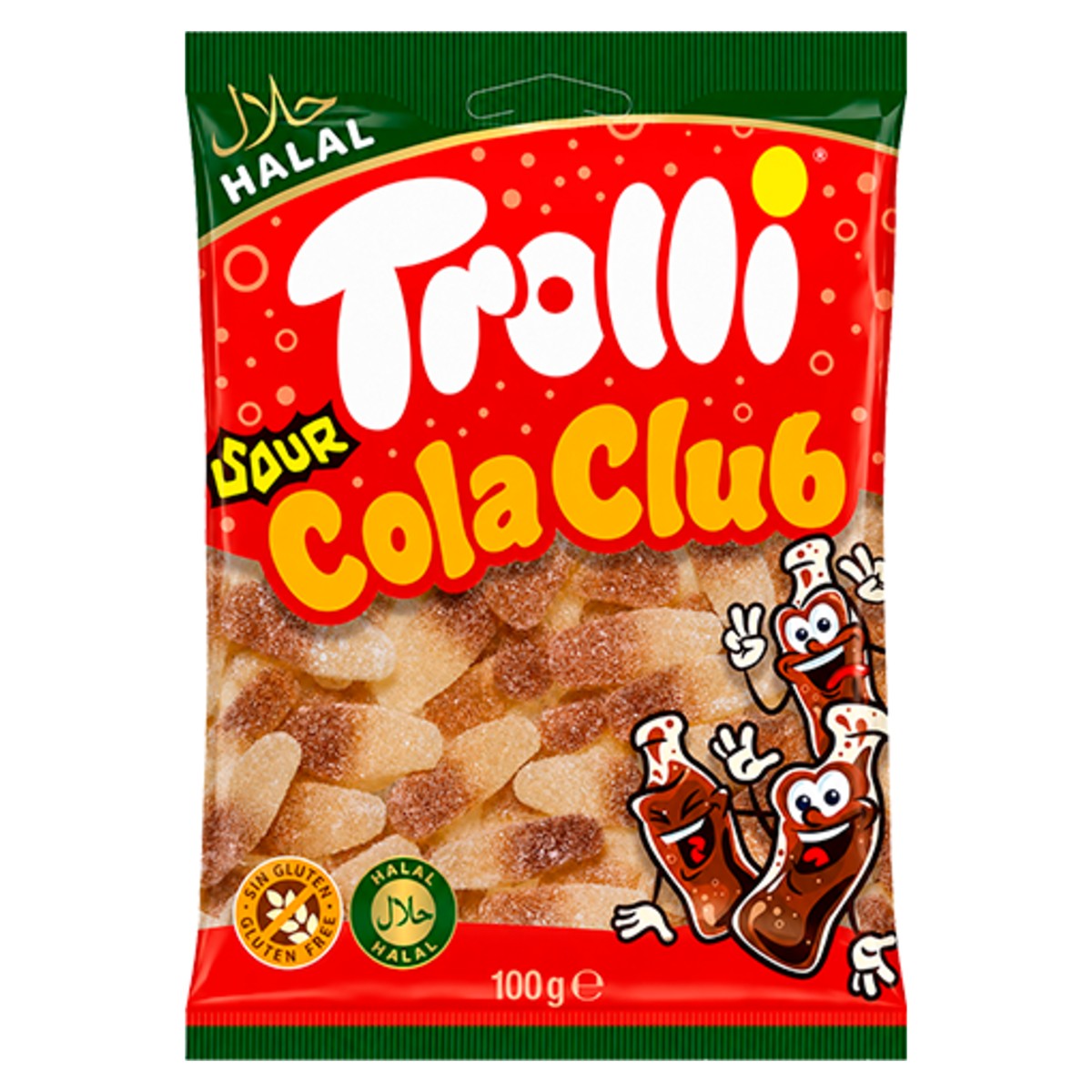 Trolli Sour Cola Club Bottles 100g