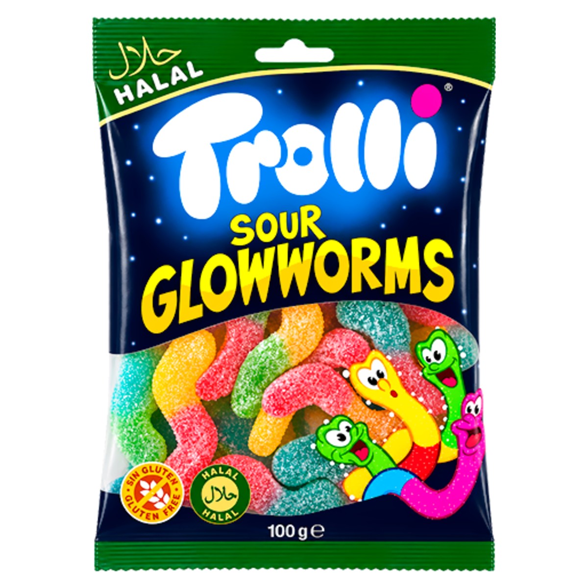 Trolli Sour Gummy Worms 100g