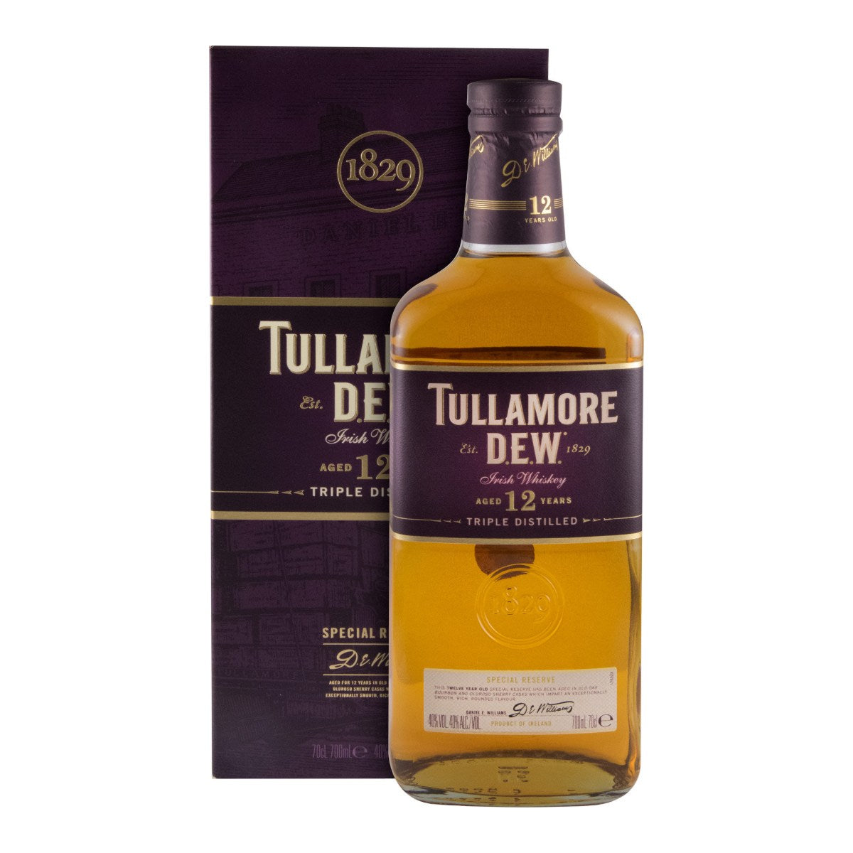 Tullamore D.E.W. 12 Year Old Special Reserve Irish Whiskey 700ml 40% ABV