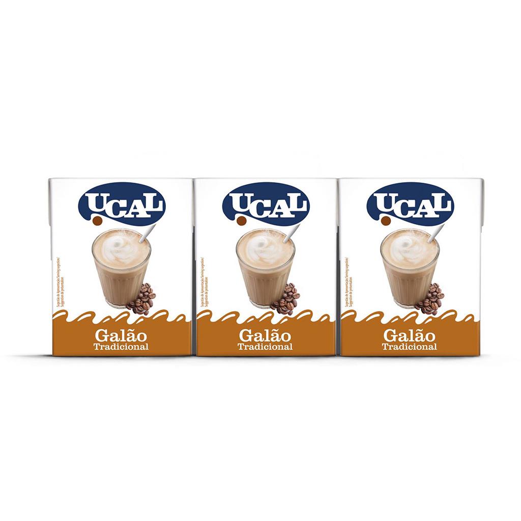 Ucal Galão Milk with Coffee 3 x 200ml
