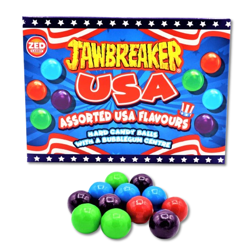 usa jawbreaker candy colourful layered hard candy ball classic retro sweet shop boiled candy sweets