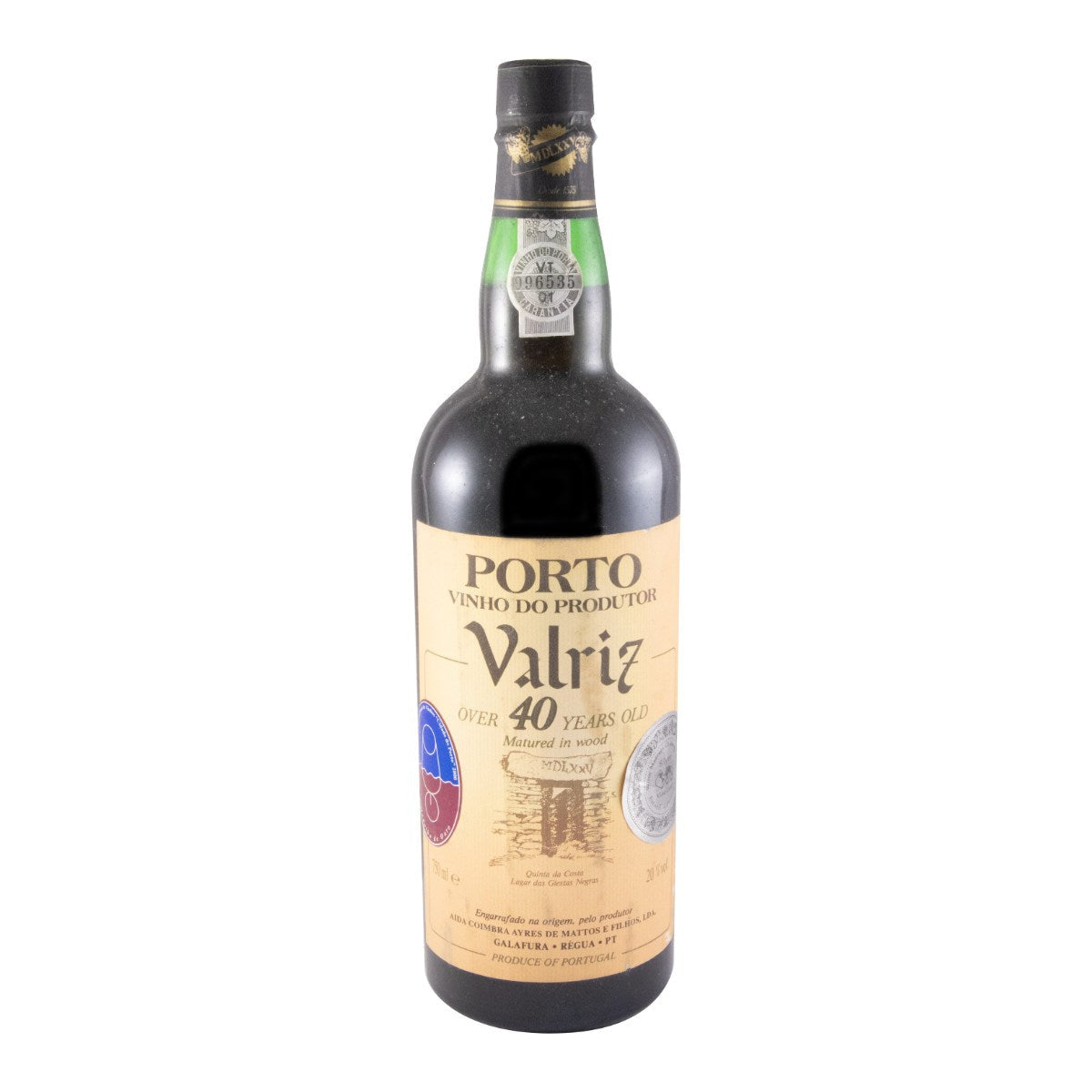 Valriz 40+ Year Old Tawny (Bottled in 1996) Porto Wine 750ml 20% ABV