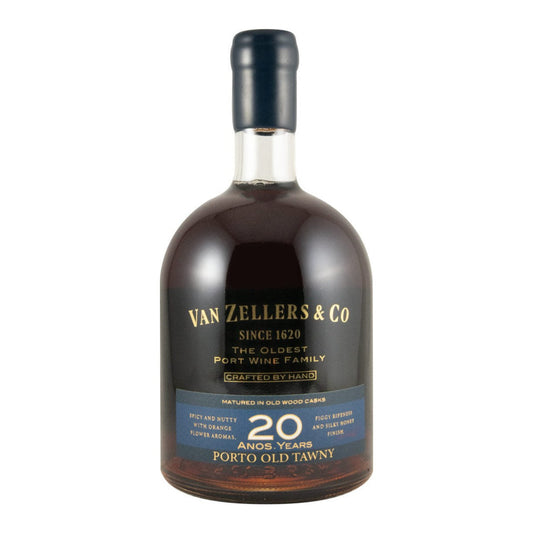 Van Zellers 20 Year Old Tawny Porto Wine 750ml 20% ABV