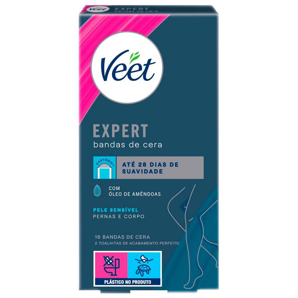 Veet Expert Body Wax Strips for Sensitive Skin Pack of 16