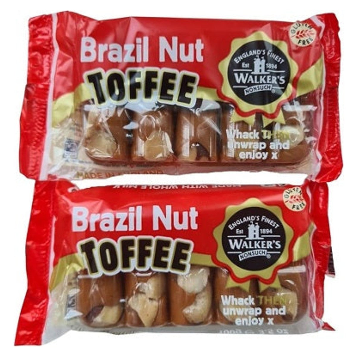 Walker's Nonsuch Brazil Nut Toffee 100g