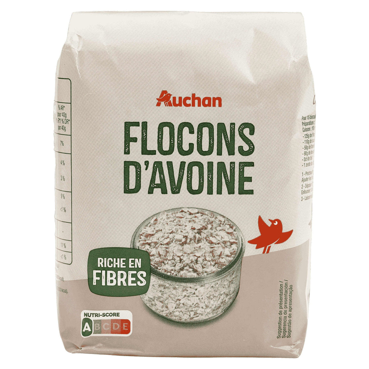Wholegrain Fine Oat Flakes 500g