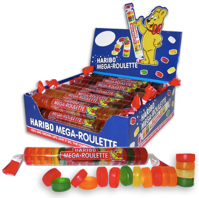 Mistura de roleta Gummies Haribo 25g