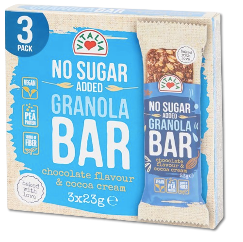 Chocolate Cream Granola Bars Pack of 3