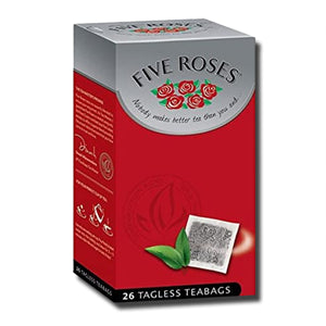 Cinco Rosas 26 Saquinhos de Chá