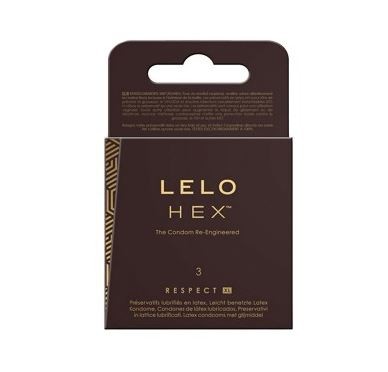 Preservativos HEX™ Respect XL 3 Preservativos Lelo