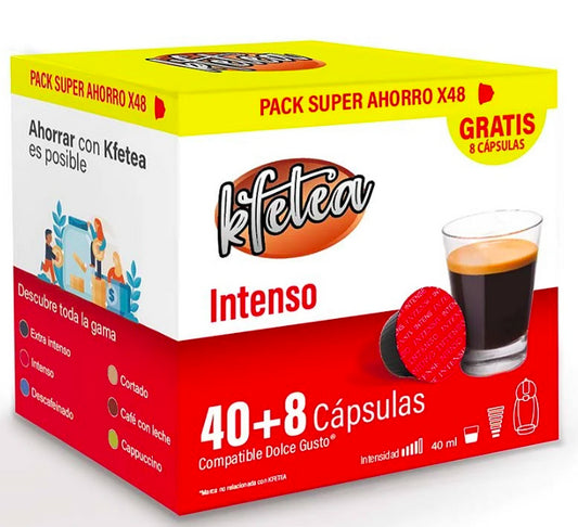 Intense Dolce gusto compatible Kfetea 48 pack