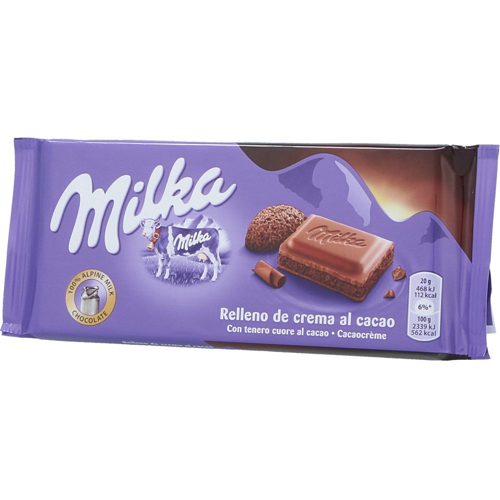 Chocolate Tablet with Cocoa Cream Milka 100g