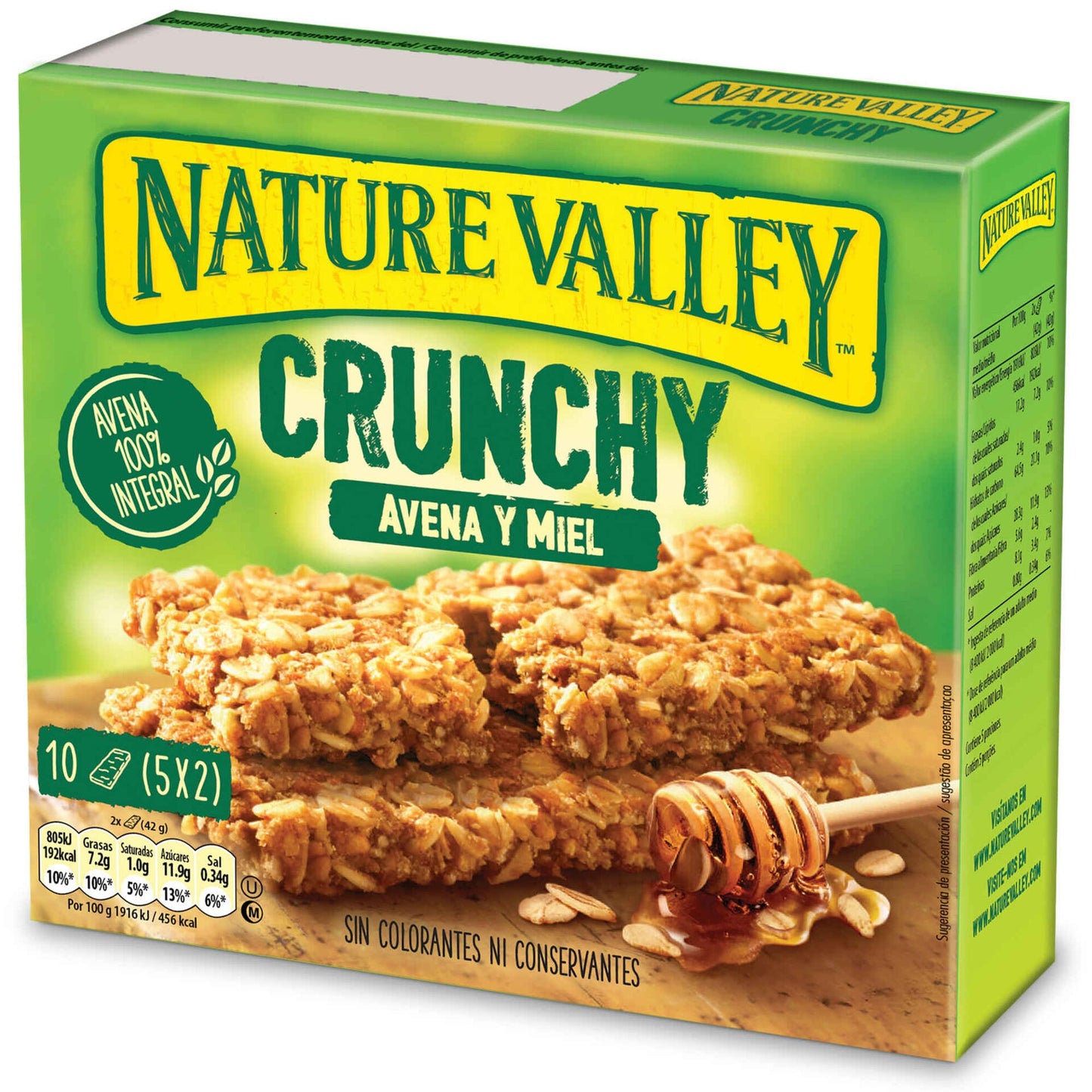 Crunchy Oat and Honey Cereal Bars 210g (5 units) Nature Valley