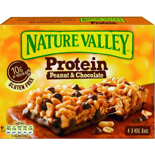 Peanut and Chocolate Protein Bars from Nature Valley 160g