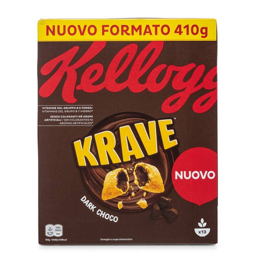 Krave Chocolate Negro Kellogg's 410 gramos