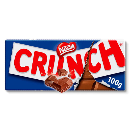 Tablete Crunch de Chocolate ao Leite 100 gramas