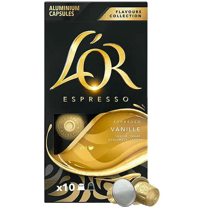 Lor Sabores Vainilla, 10 cápsulas compatibles con Nespresso 