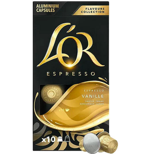 Lor Flavors Vanilla, 10 cápsulas compatíveis com Nespresso 