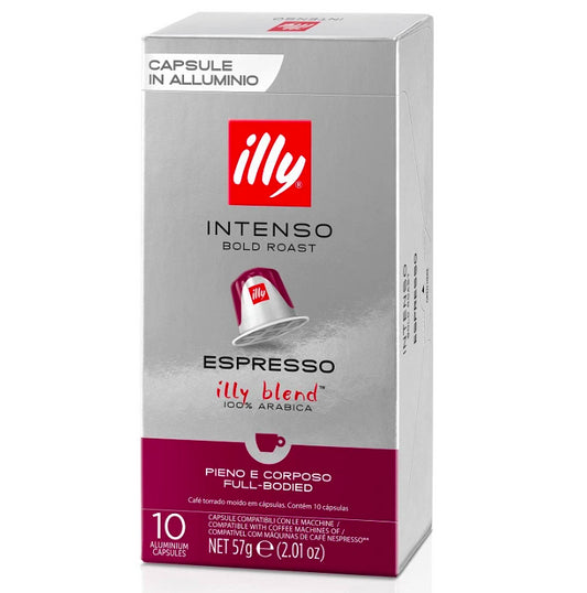 Espresso intenso Illy® 10 cápsulas de café compatibles con Nespresso® 