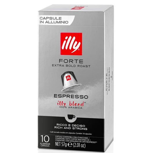 Forte Espresso Illy® 10 cápsulas de café compatibles con Nespresso® 