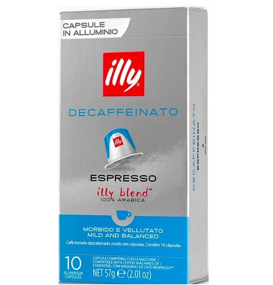 Descafeinado Illy® 10 cápsulas de café compatíveis com Nespresso 