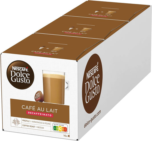 Decaffeinated Café au lait Pack 48 Dolce Gusto