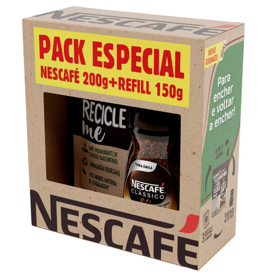 Pack Café Instantáneo Clásico Botella y Recambio Nescafé
