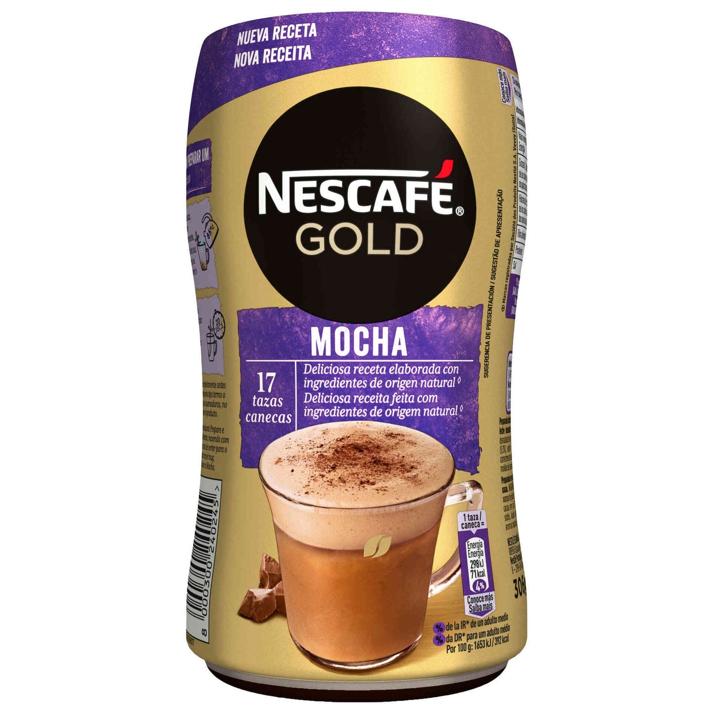 Café instantáneo Nescafé Mocha 360 gramos