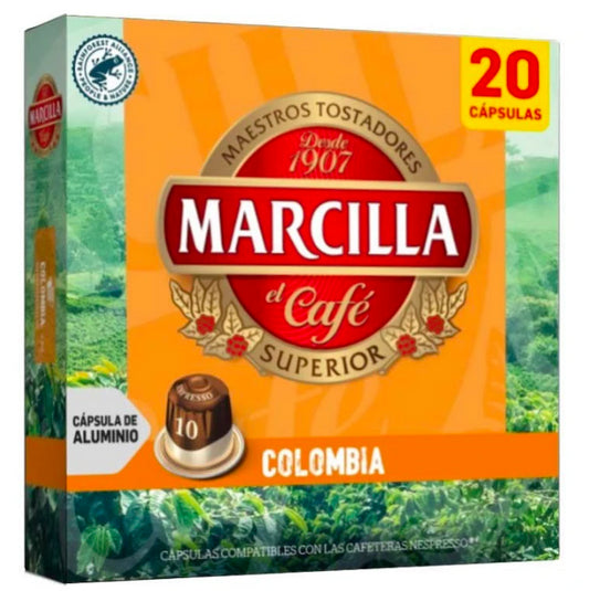 Colombia Marcilla 20 cápsulas compatibles con Nespresso 