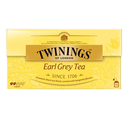 Sachês de Chá Earl Grey Twinings 25 unidades