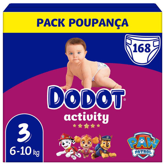 Pacote Mensal DODOT Activity T3 6-10kg 168 unidades
