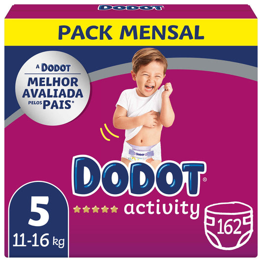 DODOT Activity 11-16kg Pacote Mensal T5 162 unidades