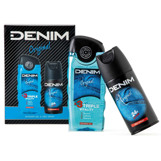 Set de regalo original desodorante y gel de ducha Denim