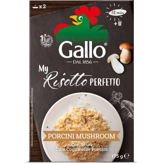 Risoto com Cogumelos Pronto para Comer Arroz Gallo 175 gr