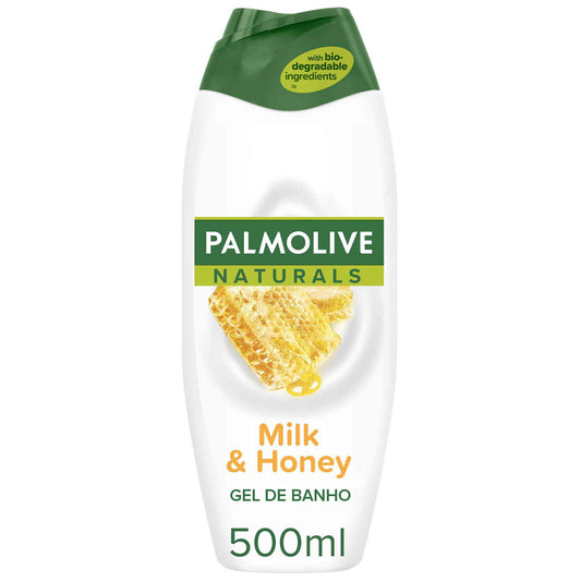 Naturals Gel de banho hidratante com leite e mel Palmolive 500 ml