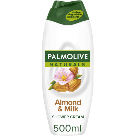 Naturals Gel de banho de amêndoa e leite Palmolive 500 ml