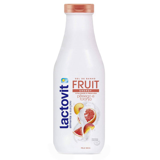 Gel de Ducha Fruit Energy Melocotón y Pomelo Lactovit 650 ml