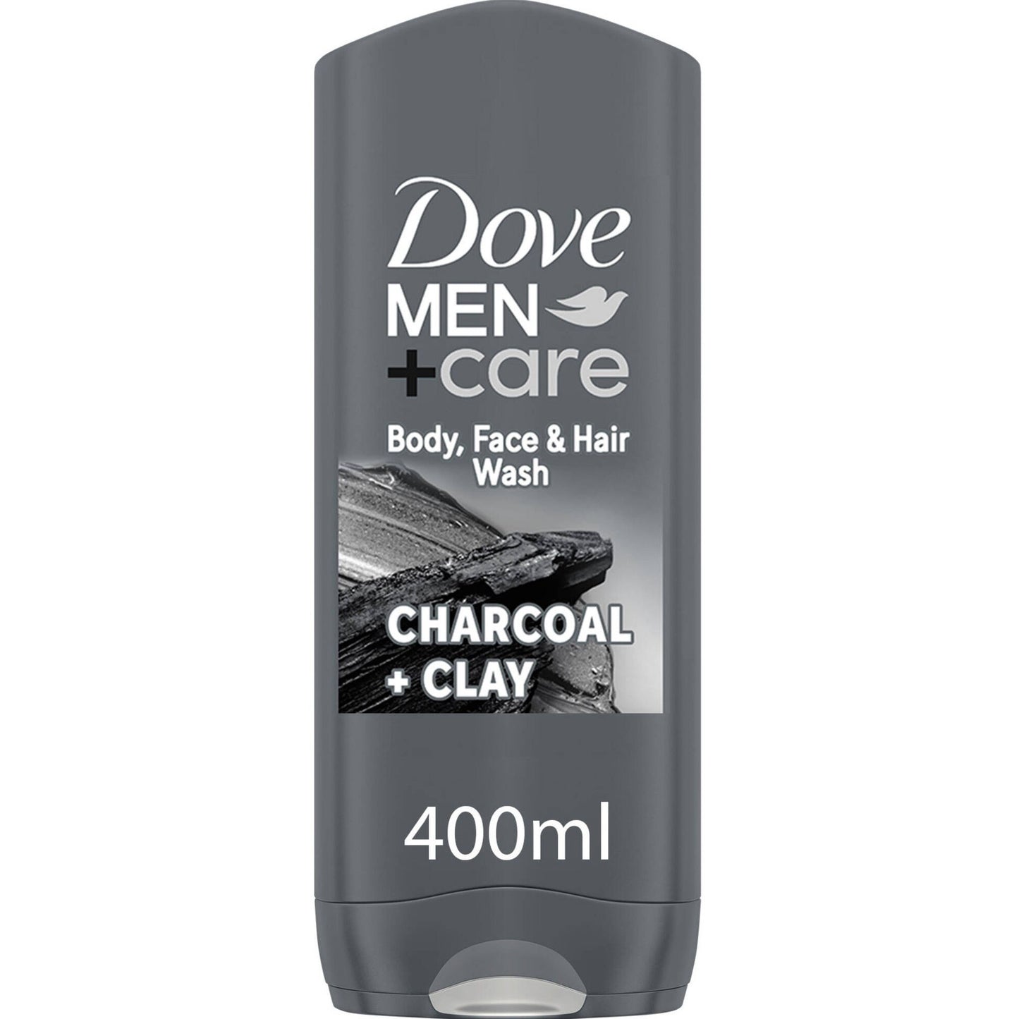 Gel de banho masculino carvão + argila Dove 400ml