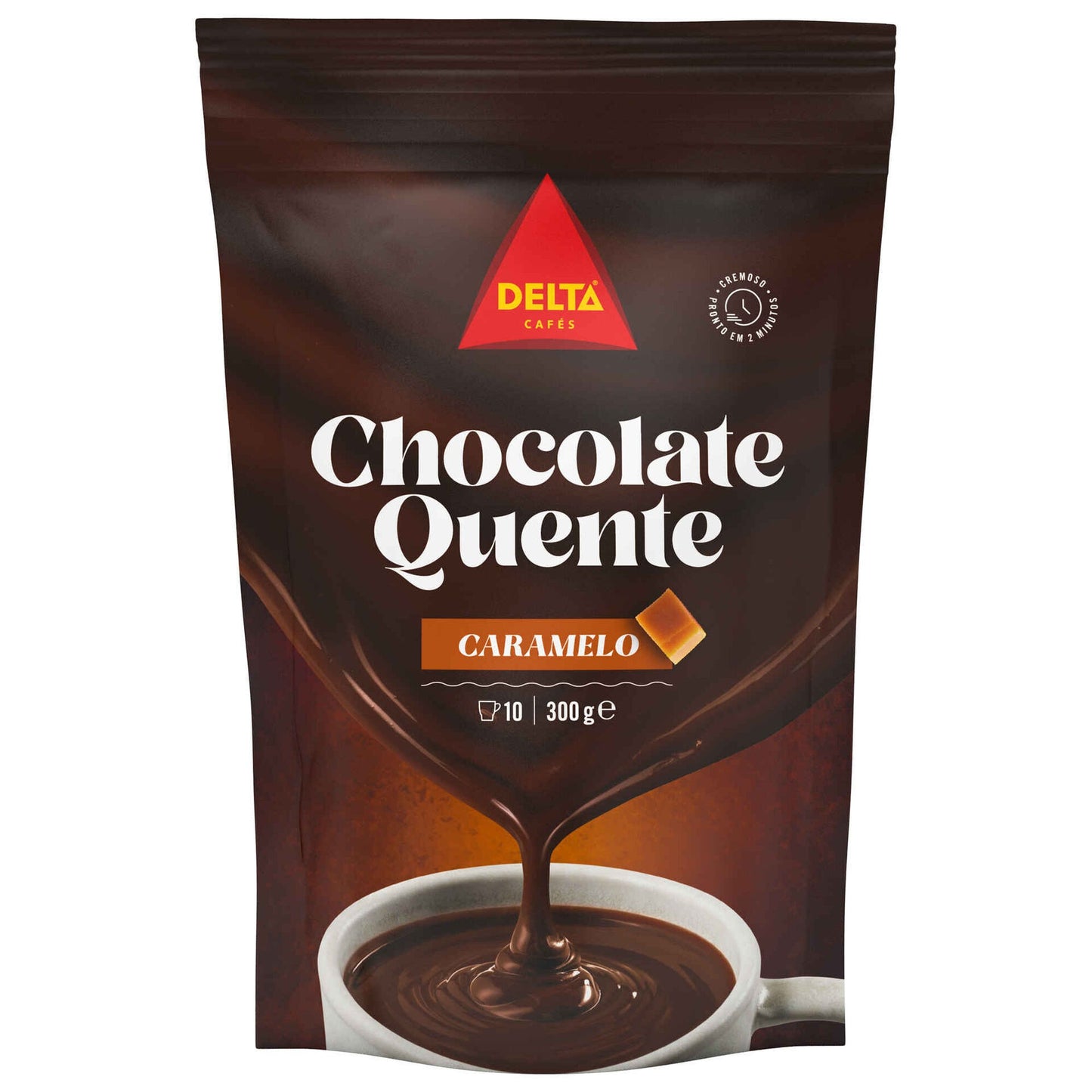 Bebida de Chocolate Solúvel Caramelo Delta 300 gr