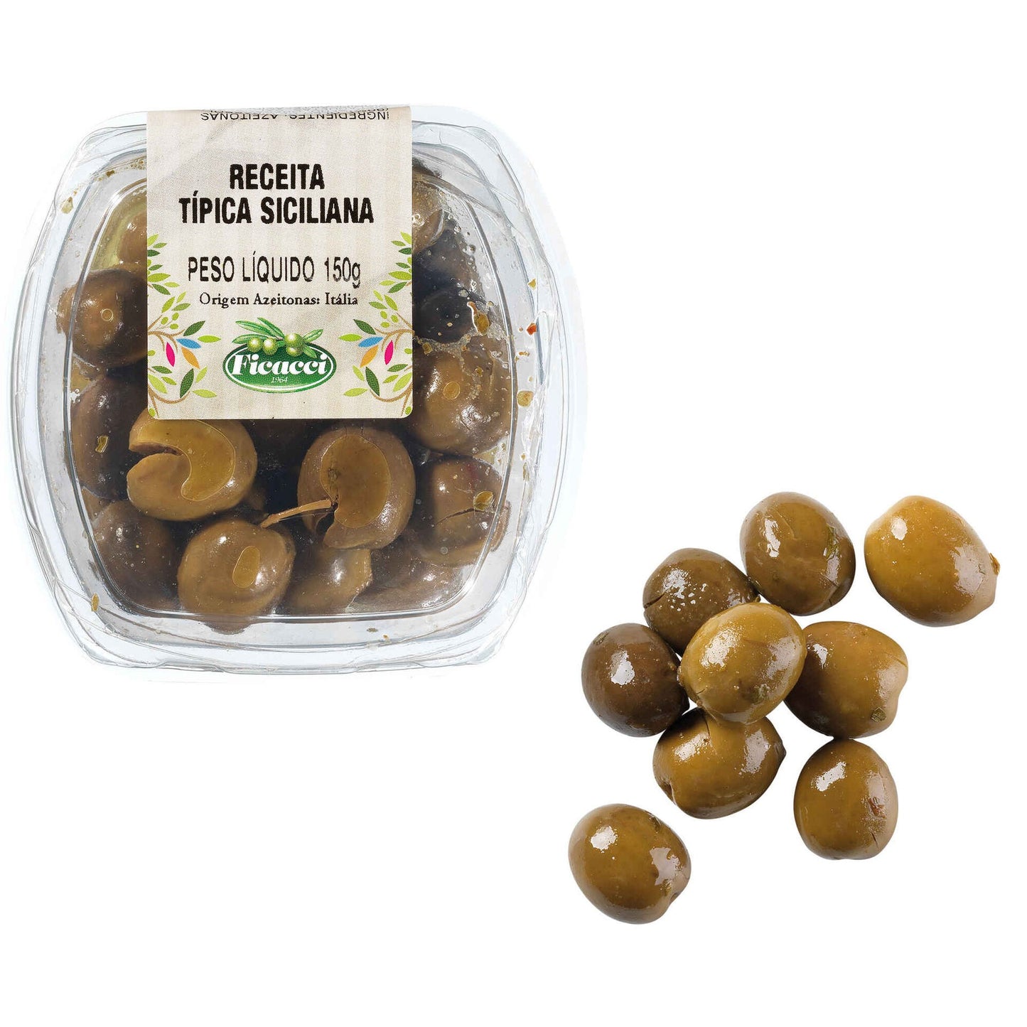 Sicilian Olive Ficacci 150g