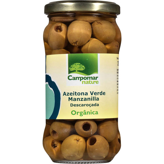 Organic Pitted Green Manzanilla Olives 170g