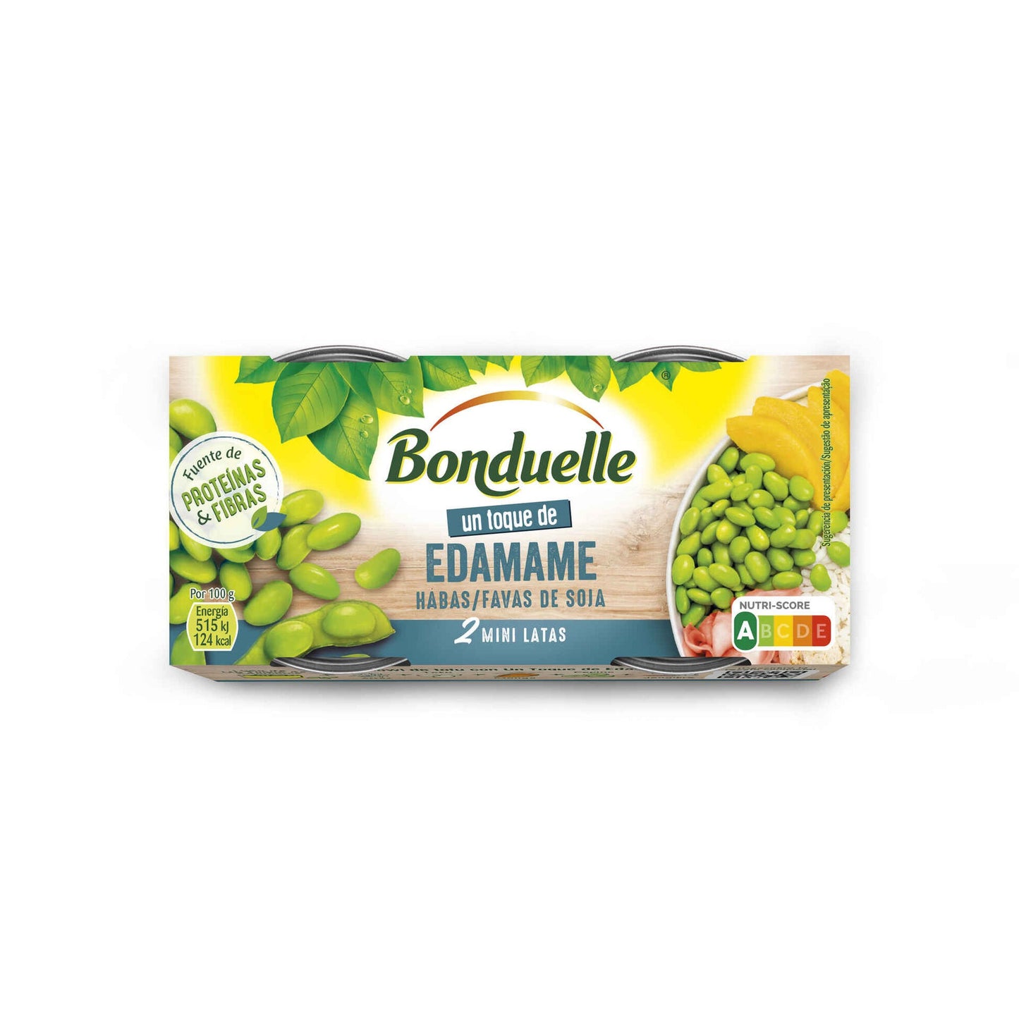 Cooked Edamame Bonduelle Gluten-Free 160g