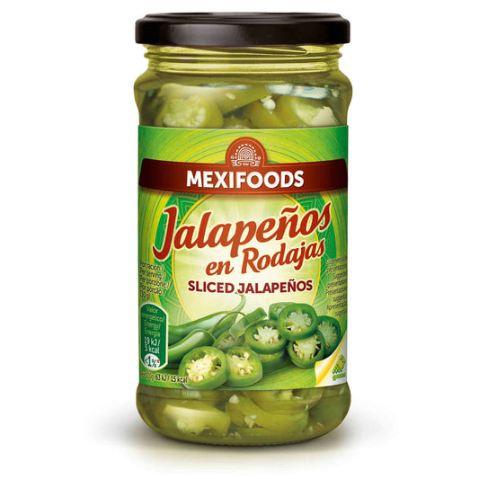 Sliced Jalapeño Peppers Mexifoods 225g