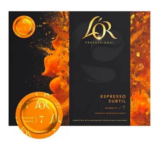 Espresso Subtil L'or 50 capsules for Nespresso Pro