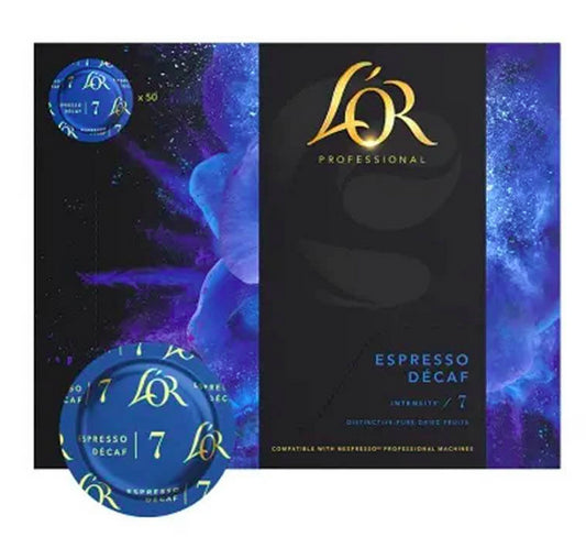 Espresso Descafeinado L'or 50 cápsulas para Nespresso Professional 